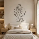 Studio Fashion Pose Metal Wall Art | Fashion Figure Wall Decor - lifestyle view 2