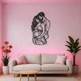 Expecting Parents Metal Wall Art | Family Silhouette Decor