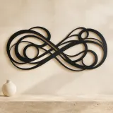 Infinite Flow Loop Metal Wall Art | Modern Abstract Metal Decor - lifestyle view 3
