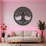 Celtic Roots Tree Metal Wall Art | Botanical Metal Wall Decor