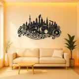 Musical City Skyline Metal Wall Art | Travel and City Wall Decor