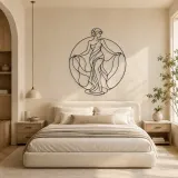 Classical Statue Muse Metal Wall Art | Classical Figure Wall Decor - lifestyle view 2
