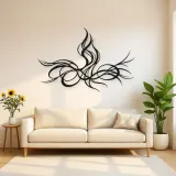 Rising Energy Lines Metal Wall Art | Modern Abstract Metal Decor
