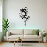Contemporary Dance Turn Metal Wall Art | Movement Silhouette Decor