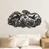 Décoration murale en métal "Coral Reef Rhythm" | Décor côtier et nautique
