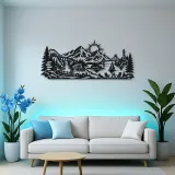 Mountain Camper Journey Metal Wall Art | Travel and City Wall Decor