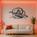 Zen Stone Arcs Metal Wall Art | Modern Abstract Metal Decor