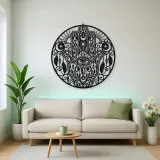 Celestial Hamsa Metal Wall Art | Spiritual Boho Metal Decor
