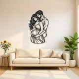 Expecting Parents Metal Wall Art | Family Silhouette Decor