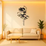 Contemporary Dance Turn Metal Wall Art | Movement Silhouette Decor