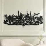 Endless Wanderlust Path Metal Wall Art | Modern Abstract Metal Decor - lifestyle view 2