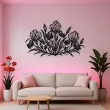 Iris Garden Metal Wall Art | Botanical Metal Wall Decor