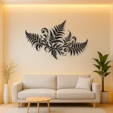 Fern Frond Wave Metal Wall Art | Coastal and Nautical Wall Decor