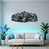 Four Seasons Peaks Metal Wall Art | Modern Abstract Metal Decor