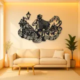 Accordion Street Music Metal Wall Art | Music Room Wall Decor