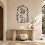 Romantic Arch Couple Metal Wall Art | Romantic Couple Decor - lifestyle view 3
