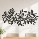 Endless Floral Vine Metal Wall Art | Botanical Metal Wall Decor - lifestyle view 4