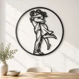 Long Distance Reunion Metal Wall Art | Romantic Couple Decor - lifestyle view 4