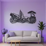 Mediterranean Sail Metal Wall Art | Coastal and Nautical Wall Decor