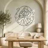 Quiet Moment Couple Metal Wall Art | Romantic Couple Decor - lifestyle view 4