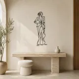 Timeless Couture Model Metal Wall Art | Fashion Figure Wall Decor - lifestyle view 3