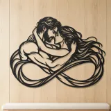 Eternal Loop Lovers Metal Wall Art | Romantic Couple Decor - lifestyle view 5