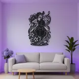 Cello Curve Metal Wall Art | Music Room Wall Decor
