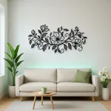 Endless Floral Vine Metal Wall Art | Botanical Metal Wall Decor