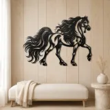 Arabian Horse Profile Metal Wall Art | Equestrian Wall Decor - lifestyle view 5