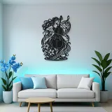 Cello Curve Metal Wall Art | Music Room Wall Decor