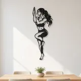 Eagle Pose Balance Metal Wall Art | Movement Silhouette Decor - lifestyle view 4