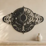 Eclipse Harmony Metal Wall Art | Celestial Boho Wall Decor - lifestyle view 3