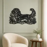 Dachshund Long Line Metal Wall Art | Pet Lover Silhouette Decor - lifestyle view 2