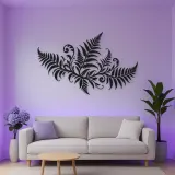 Fern Frond Wave Metal Wall Art | Coastal and Nautical Wall Decor