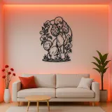 Poodle Elegant Pose Metal Wall Art | Pet Lover Silhouette Decor