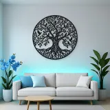 Tree with Birds Metal Wall Art | Wildlife Silhouette Decor