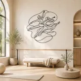 Décoration murale en métal contemporaine "Leap" | Décor mural Silhouette de Danse