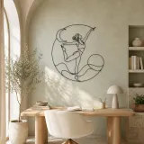 Dancer Pose Grace Metal Wall Art | Yoga and Meditation Wall Decor - lifestyle view 4