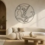 Chair Pose Power Metal Wall Art | Yoga and Meditation Wall Decor - lifestyle view 3