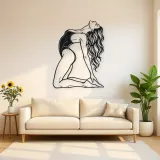 Arched Back Pose Metal Wall Art | Movement Silhouette Decor