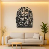 Home Arch Landscape Metal Wall Art | Cozy Home Metal Decor