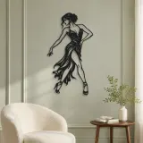 Tango Solo Figure Metal Wall Art | Movement Silhouette Decor - lifestyle view 2
