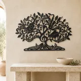 Music Note Tree Metal Wall Art | Music Room Wall Decor - lifestyle view 3