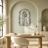 Romantic Arch Couple Metal Wall Art | Romantic Couple Decor - lifestyle view 4