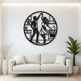 Dancing in Kitchen Metal Wall Art | Cozy Home Metal Decor