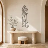 Tailored Suit Woman Metal Wall Art | Fashion Figure Wall Decor - lifestyle view 3