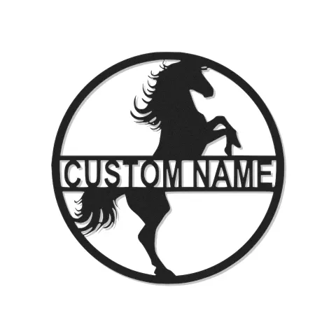 Cartel LED de caballo personalizado | Decoración mural ecuestre personalizada | Decoración para establo y granero | Regalo para amantes de los caballos