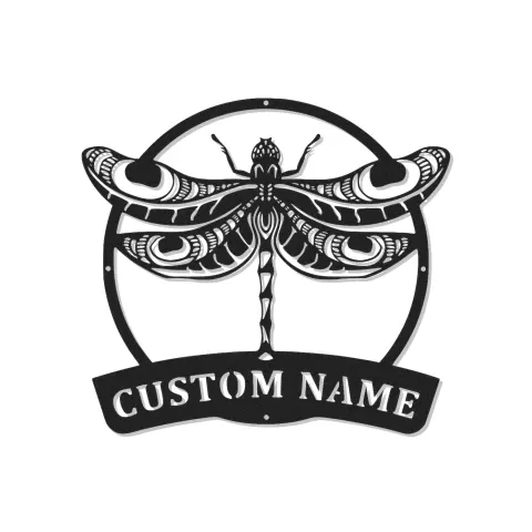 Insegna in Metallo LED a Forma di Libellula Personalizzata Regalo per Amanti della Natura Decorazione per Camera da Letto o Giardino 6