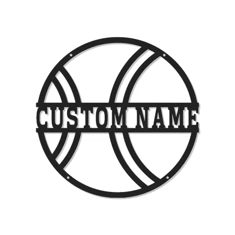 Cartel de metal LED personalizado de baloncesto, regalo deportivo para atletas, decoración de sala de juegos 1