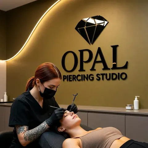 Enseigne 3D en acrylique pour studio de tatouage | Acrylique découpé au laser | Signalétique personnalisée avec nom d’entreprise pour salons de tatouage et studios de piercing